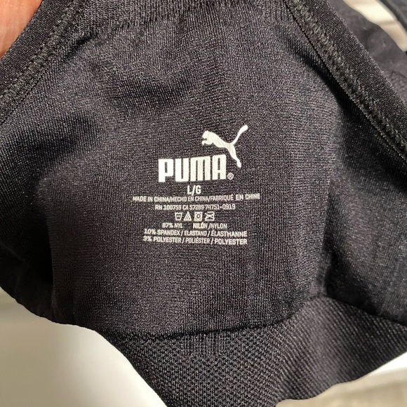 NICE *PUMA* LOGO SPORT BRA! Size Large - Picture 4 of 5